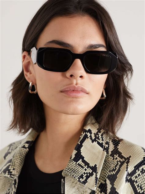 prada square-frame acetate optical glasses